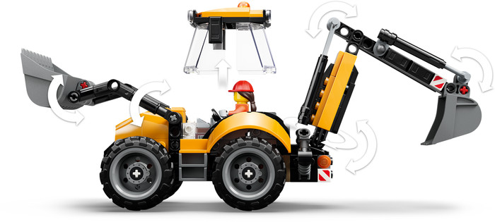 LEGO City - Le Tractopelle Jaune 60480 produit à l'usage