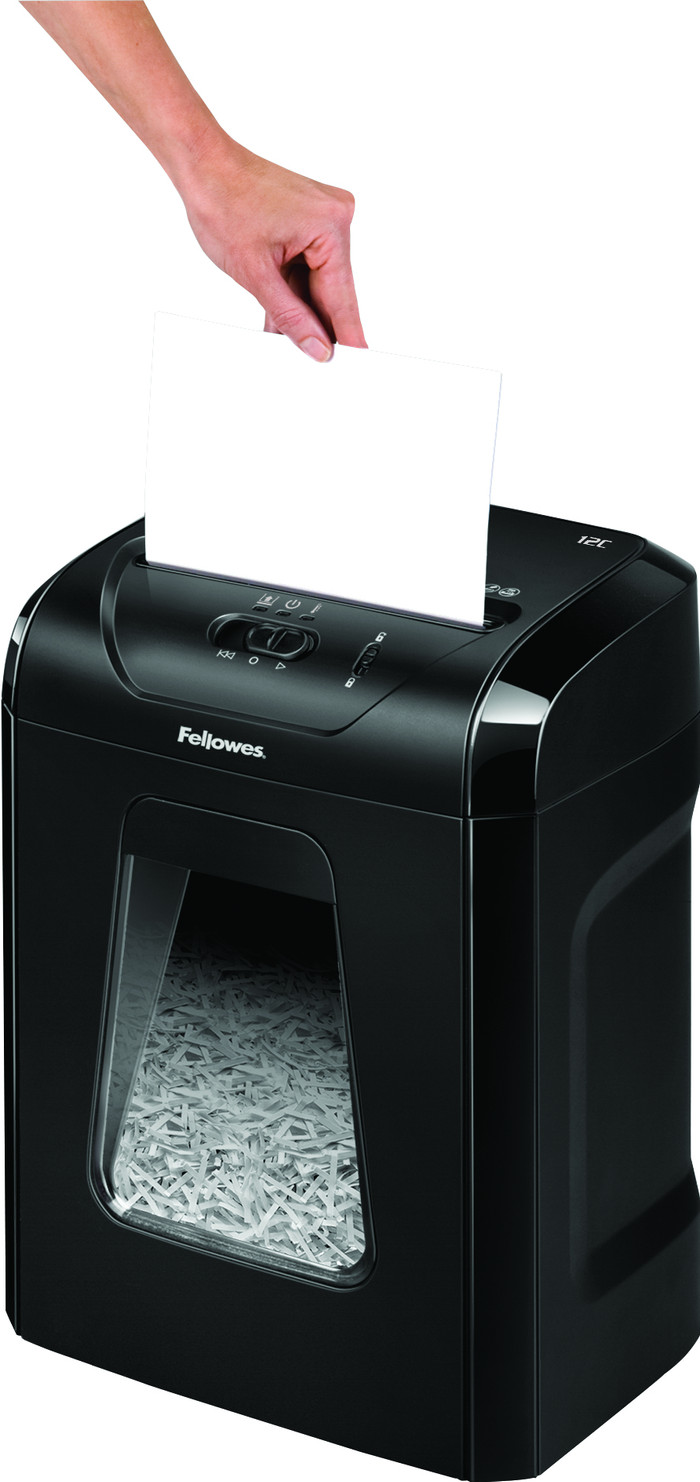 Fellowes Powershred 12C product in gebruik