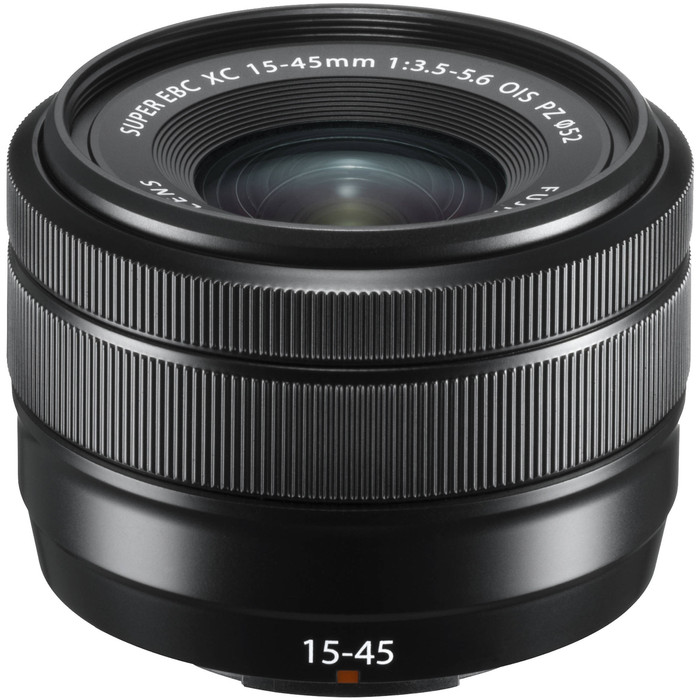 Fujifilm XC 15-45mm f/3.5-5.6 OIS PZ Zwart bovenkant