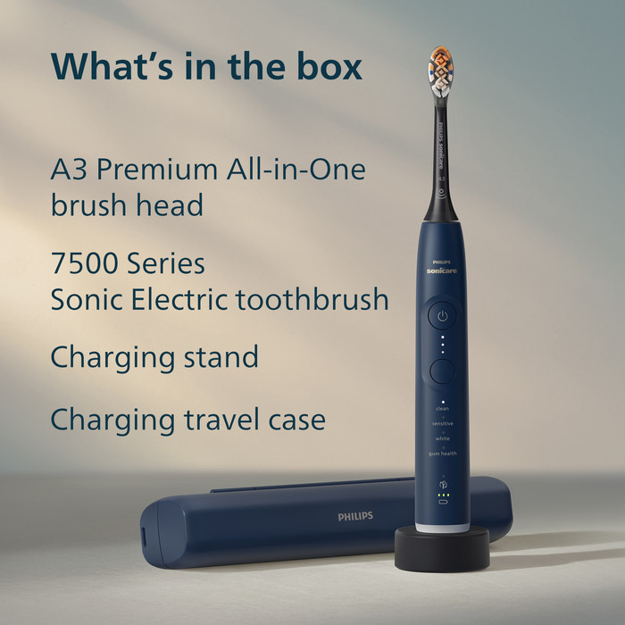 Philips Sonicare Series 7500 HX7423/10 Blauw product in gebruik
