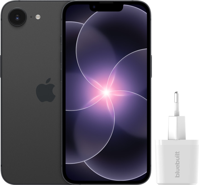 Apple iPhone 17e 256GB Zwart + Snellader Main Image