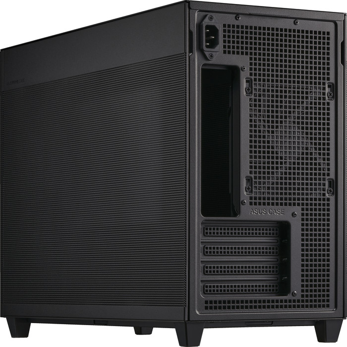 ASUS PRIME AP201 MESH Zwart achterkant