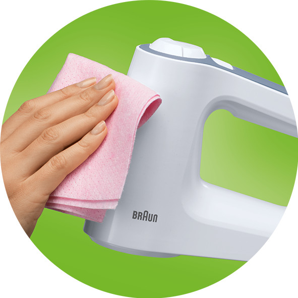 Braun MultiMix 3 HM3100WH Wit product in gebruik