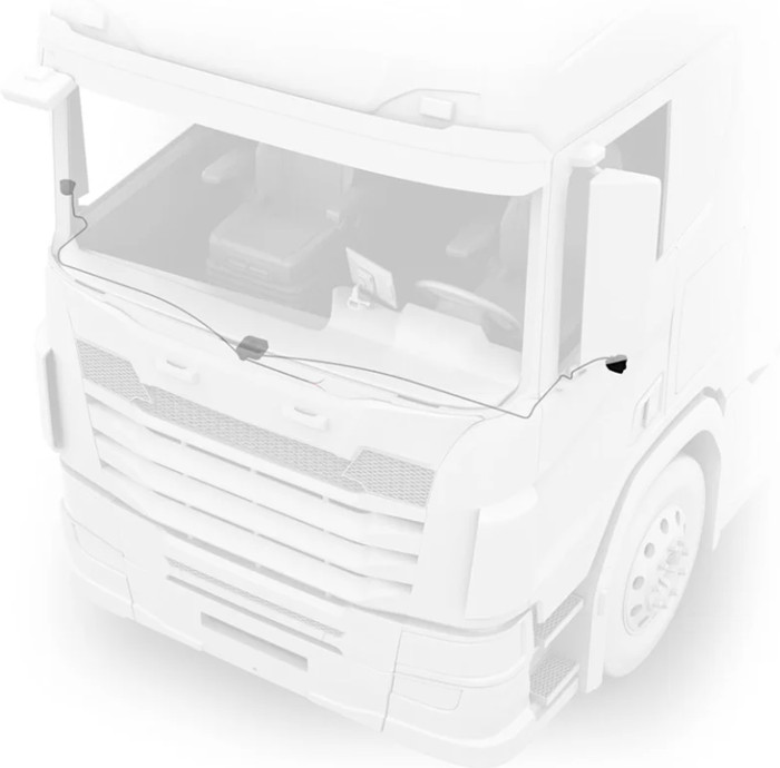 Garmin Dezl DualView product in gebruik