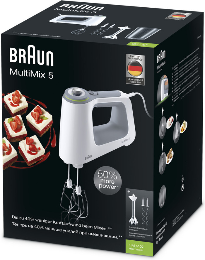 Braun MultiMix 5 HM5107WH White product in use