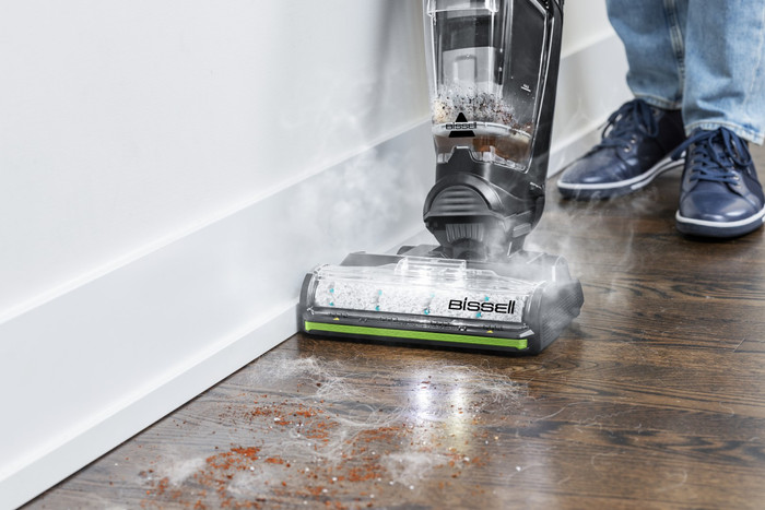 Bissell CrossWave Hydrosteam PET Pro produit à l'usage