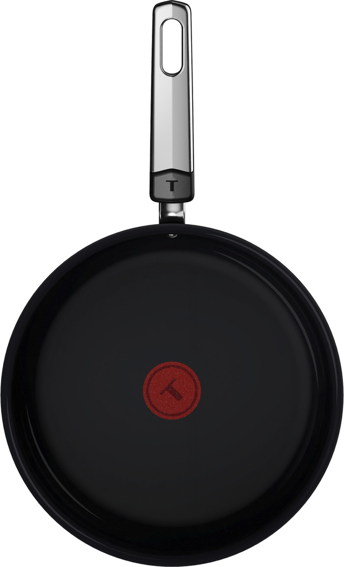 Tefal Ceramic Control Grey hapjespan 24 cm + deksel bovenkant