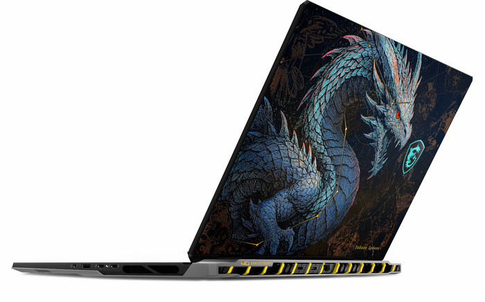 MSI Titan 18 HX Dragon Edition Draco Epic A2WJ-1263BE achterkant