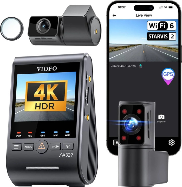 Viofo A329S 3CH 4K Wifi GPS visual leverancier
