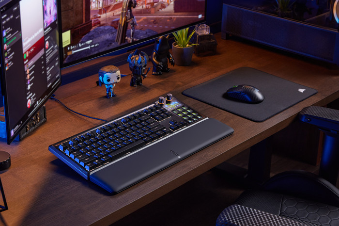 Corsair GALLEON 100 SD Gaming Toetsenbord Azerty product in gebruik