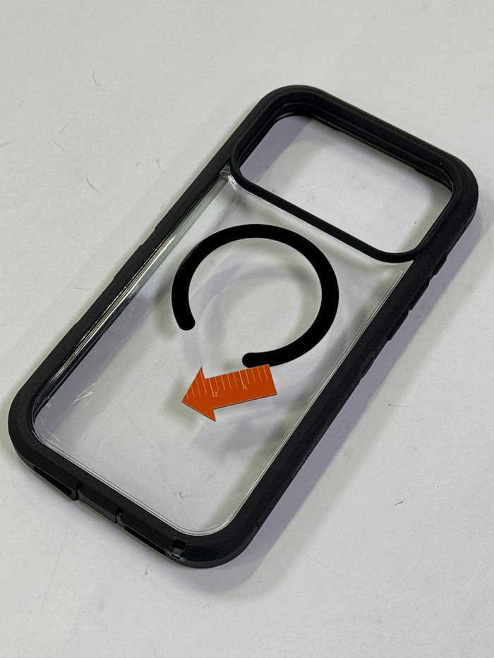 OtterBox Defender Pro XT iPhone 17 Pro Max Back Cover MagSafe Magnet Transparent Black 