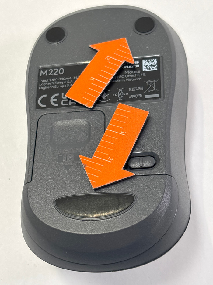 Logitech M220 Silent Draadloze Muis Zwart 