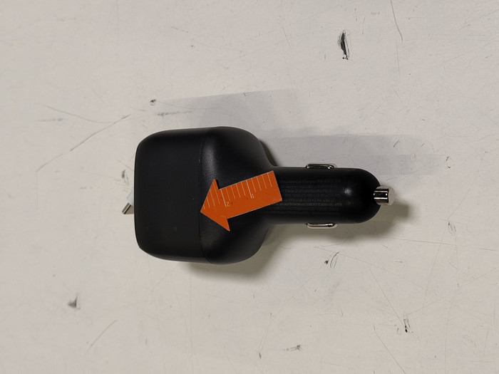 Belkin Power Delivery en Quick Charge Autolader met 2 Usb Poorten en Usb C kabel 75 Watt