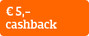 € 5 cashback