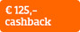 € 125 cashback
