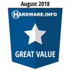 Hardware.info Value award 08-2018