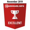 Hardware.info Excellent award 11-2019
