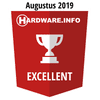 Hardware.info Excellent award 08-2019