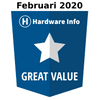 Hardware.info Great Value award 02-2020