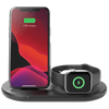 Belkin 3-en-1 Chargeur Sans Fil 7,5 W avec Support et Chargeur Apple Watch Noir