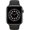 Apple Watch Series 6 4G 44 mm Aluminium Gris Sidéral Bracelet Sport Noir