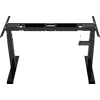 Euroseats Structure de Bureau Assis-Debout Électrique Réglable Noir DeLuxe