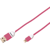 Pantone Usb A naar Lightning Kabel 1,5m Roze