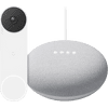 Google Nest Doorbell + Google Nest Mini Wit slimme speaker & chime