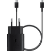 Samsung Chargeur Super Fast Charging 25 W + Câble USB-C 1 m Matière Synthétique Noir