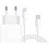 Apple Usb C Oplader 20W + Lightning Kabel 1m Kunststof Wit