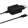Samsung Super Fast Charging Chargeur 45 W + Câble USB-C 1,8 m Matière Synthétique Noir