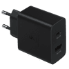 Samsung Super Fast Charging Oplader met 2 Usb Poorten 35W Zwart