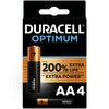 Duracell Piles Alcalines AAA Optimum 4 Pièces