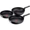 Tefal Hard Titanium Pro Set de Poêles à Frire 24 + 28 cm + Wok 28 cm