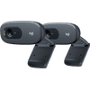 Logitech C270 HD-Webcam 2-pack