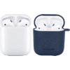 Apple AirPods 2 met oplaadcase + BlueBuilt Hoesje Composteerbaar Donkerblauw