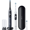 Oral-B iO Series 7 Black and White Duo Pack with Extra Brush Attachment