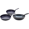 GreenPan Torino Set de Poêles à Frire Céramique 24 + 28 cm + Wok 28 cm