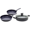 GreenPan Torino Set de Poêles à Frire Céramique 24 + 28 cm + Poêle Paysanne 28 cm