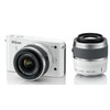 Nikon 1 J1 Wit + 1 Nikkor VR 10-30 mm + VR 30-110 mm