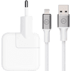 Apple 12 W USB Chargeur + BlueBuilt Câble USB-A vers Lightning 1,5 m Nylon Blanc