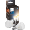 Philips Hue Luster Spherical Light White Ambiance E14 2-pack