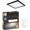 Philips Hue Aurelle Panneau Lumineux Rond White Ambiance Carré Noir