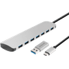 BlueBuilt Hub 7 Ports USB-C/USB-A 3.0