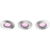 Philips Hue Xamento Spot Encastré pour Salles de Bain White and Color - Chrome - Rond Lot de 3