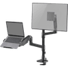 ACT AC8341 Monitorarm 49 inch met gasveer voor 1 monitor met laptophouder