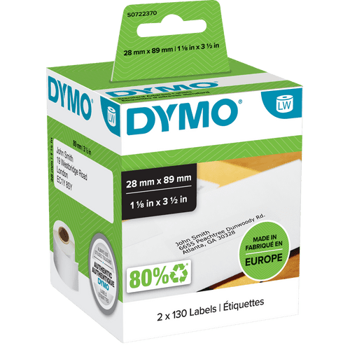 DYMO LetraTag rubans Plastique 12mm x 4m Noir/Transparent