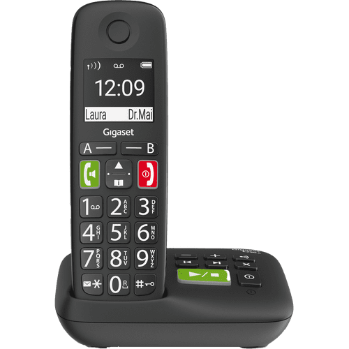 Téléphone fixe sénior avec répondeur et téléphone sans fil Fysic