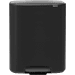 Brabantia Bo Pedal Bin 60L Matte Black + Trash Bags (120 units)