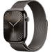 Apple Watch Series 10 4G 46mm Titanium Black Milanese Watch Strap S/M